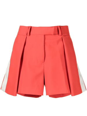 

Side-stripe box-pleat shorts, Sacai Side-stripe box-pleat shorts