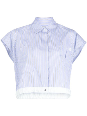 

Cap-sleeve cropped shirt, Sacai Cap-sleeve cropped shirt