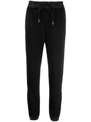 

Drawstring-waist cotton track pants, Sacai Drawstring-waist cotton track pants