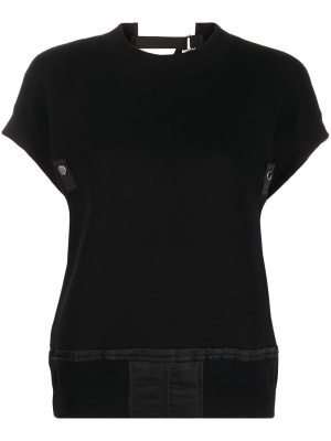 

Cut-out knit T-shirt, Sacai Cut-out knit T-shirt