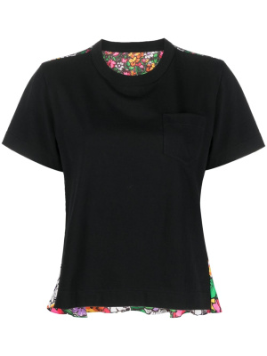 

Floral-print crew-neck T-shirt, Sacai Floral-print crew-neck T-shirt