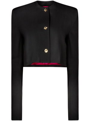 

Long-sleeve cropped wool jacket, Nina Ricci Long-sleeve cropped wool jacket