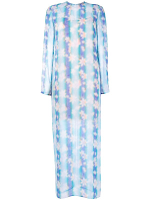

Floral long-sleeve maxi dress, Nina Ricci Floral long-sleeve maxi dress