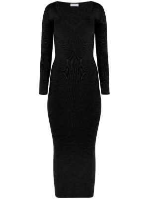 

V-neck long-sleeve dress, Nina Ricci V-neck long-sleeve dress