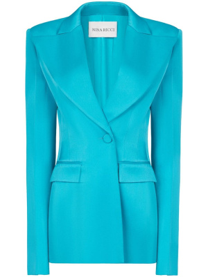 

Cady single-buttoned blazer, Nina Ricci Cady single-buttoned blazer