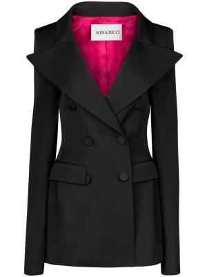 

Double-breasted wool blazer, Nina Ricci Double-breasted wool blazer