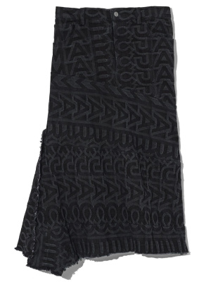 

Monogram-pattern denim skirt, Marc Jacobs Monogram-pattern denim skirt