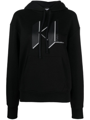 

Logo print pullover hoodie, Karl Lagerfeld Logo print pullover hoodie