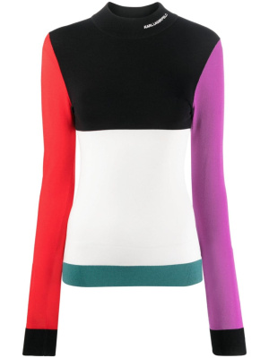 

Colour-block fine-knit jumper, Karl Lagerfeld Colour-block fine-knit jumper