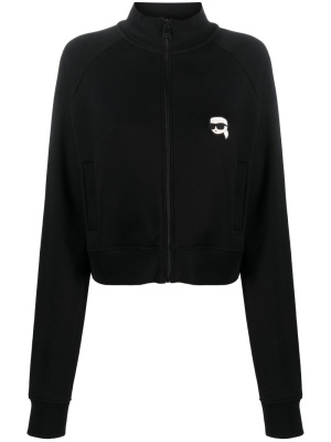 

Ikonik 2.0 zip-up cotton sweatshirt, Karl Lagerfeld Ikonik 2.0 zip-up cotton sweatshirt