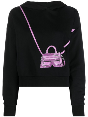 

K/Bag graphic-print hoodie, Karl Lagerfeld K/Bag graphic-print hoodie