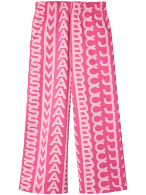 

Monogram-print oversized track trousers, Marc Jacobs Monogram-print oversized track trousers