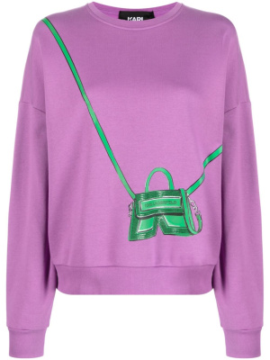 

K/Bag graphic-print sweatshirt, Karl Lagerfeld K/Bag graphic-print sweatshirt