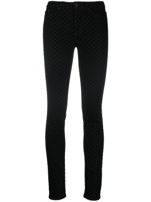 

Logo-flock skinny jeans, Karl Lagerfeld Logo-flock skinny jeans