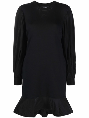 

Long puff-sleeves sweatdress, Karl Lagerfeld Long puff-sleeves sweatdress