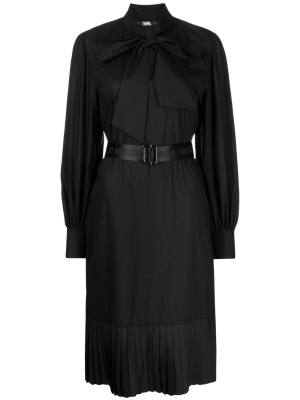

Bow-collar shirt dress, Karl Lagerfeld Bow-collar shirt dress