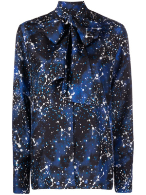 

Constellation-print silk shirt, Karl Lagerfeld Constellation-print silk shirt