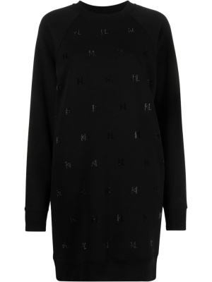 

Rhinestone monogram sweater dress, Karl Lagerfeld Rhinestone monogram sweater dress