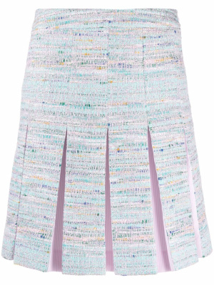 

Pleated tweed skirt, Karl Lagerfeld Pleated tweed skirt