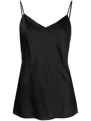 

Logo-embroidery V-neck tank top, Karl Lagerfeld Logo-embroidery V-neck tank top