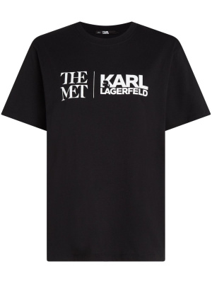 

Logo-print organic cotton T-shirt, Karl Lagerfeld Logo-print organic cotton T-shirt