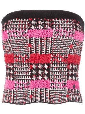 

Boucle knit tube top, Karl Lagerfeld Boucle knit tube top
