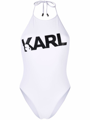 

Logo print swimsuit, Karl Lagerfeld Logo print swimsuit