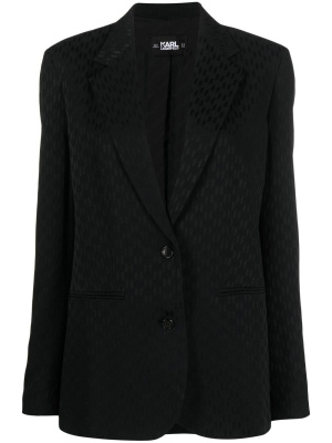 

Hun' Pick monogram blazer, Karl Lagerfeld Hun' Pick monogram blazer