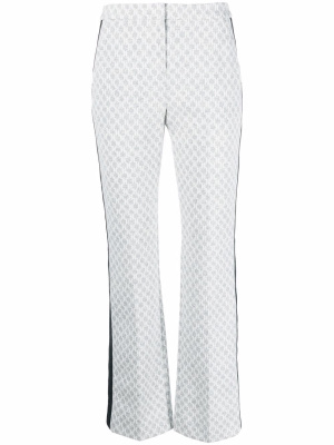 

Monogram-print punto trousers, Karl Lagerfeld Monogram-print punto trousers