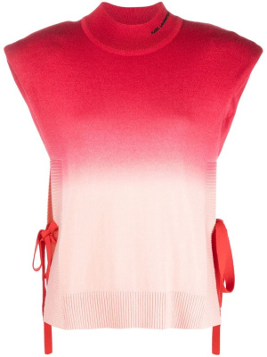 

Self-tie knitted top, Karl Lagerfeld Self-tie knitted top