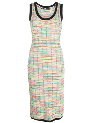 

Boucle sleeveless knit midi dress, Karl Lagerfeld Boucle sleeveless knit midi dress
