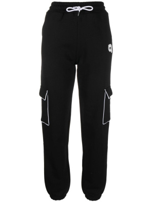 

Logo-patch track trousers, Karl Lagerfeld Logo-patch track trousers