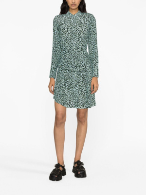 

Leopard-print shirtdress, Karl Lagerfeld Leopard-print shirtdress