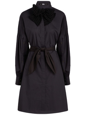 

Hun's Pick necktie shirtdress, Karl Lagerfeld Hun's Pick necktie shirtdress