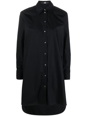 

Appliqué-logo long-sleeve shirt, Karl Lagerfeld Appliqué-logo long-sleeve shirt