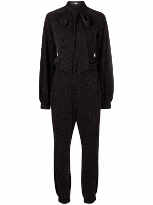 

Scarf-neck lurex jumpsuit, Karl Lagerfeld Scarf-neck lurex jumpsuit