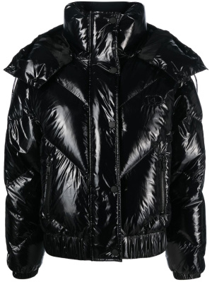

Funnel neck padded down jacket, Karl Lagerfeld Funnel neck padded down jacket