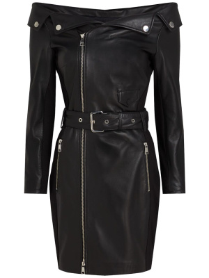 

Leather mini dress, Karl Lagerfeld Leather mini dress