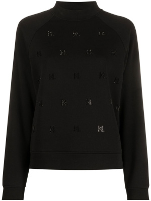 

Monogram rhinestone sweatshirt, Karl Lagerfeld Monogram rhinestone sweatshirt