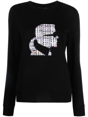 

Bouclé Profile organic cotton jumper, Karl Lagerfeld Bouclé Profile organic cotton jumper