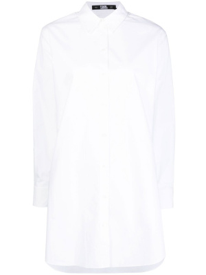 

Logo-print tunic shirt, Karl Lagerfeld Logo-print tunic shirt
