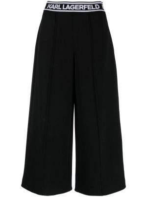 

Logo-waistband culottes, Karl Lagerfeld Logo-waistband culottes
