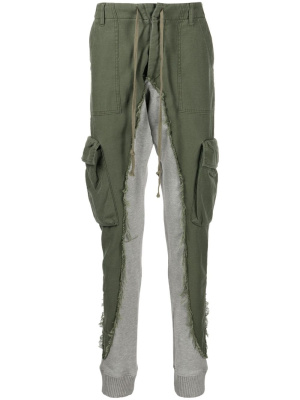 

Frayed-detail cargo trousers, Greg Lauren Frayed-detail cargo trousers