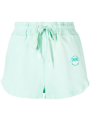 

Logo-print cotton shorts, PINKO Logo-print cotton shorts
