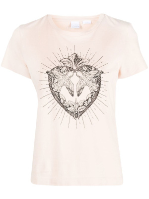 

Graphic-print cotton T-shirt, PINKO Graphic-print cotton T-shirt
