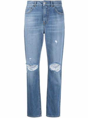 

Ripped-detail slim-fit jeans, PINKO Ripped-detail slim-fit jeans