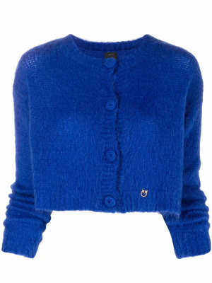 

Logo-plaque cropped cardigan, PINKO Logo-plaque cropped cardigan