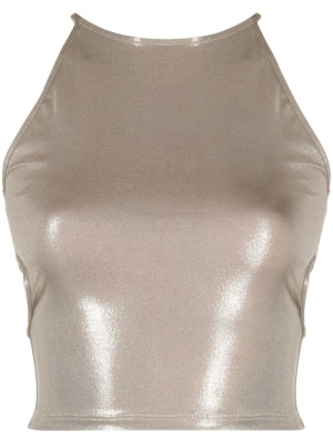 

Laminated cropped top, PINKO Laminated cropped top