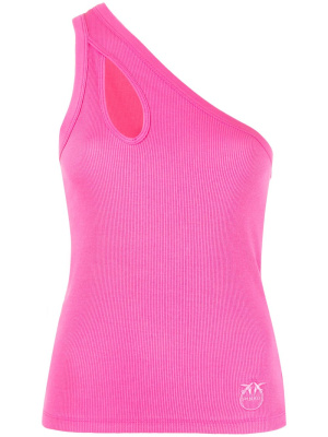 

Cut-out ribbed one-shoulder top, PINKO Cut-out ribbed one-shoulder top