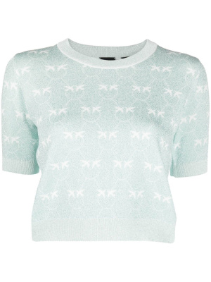 

Intarsia knit cropped top, PINKO Intarsia knit cropped top
